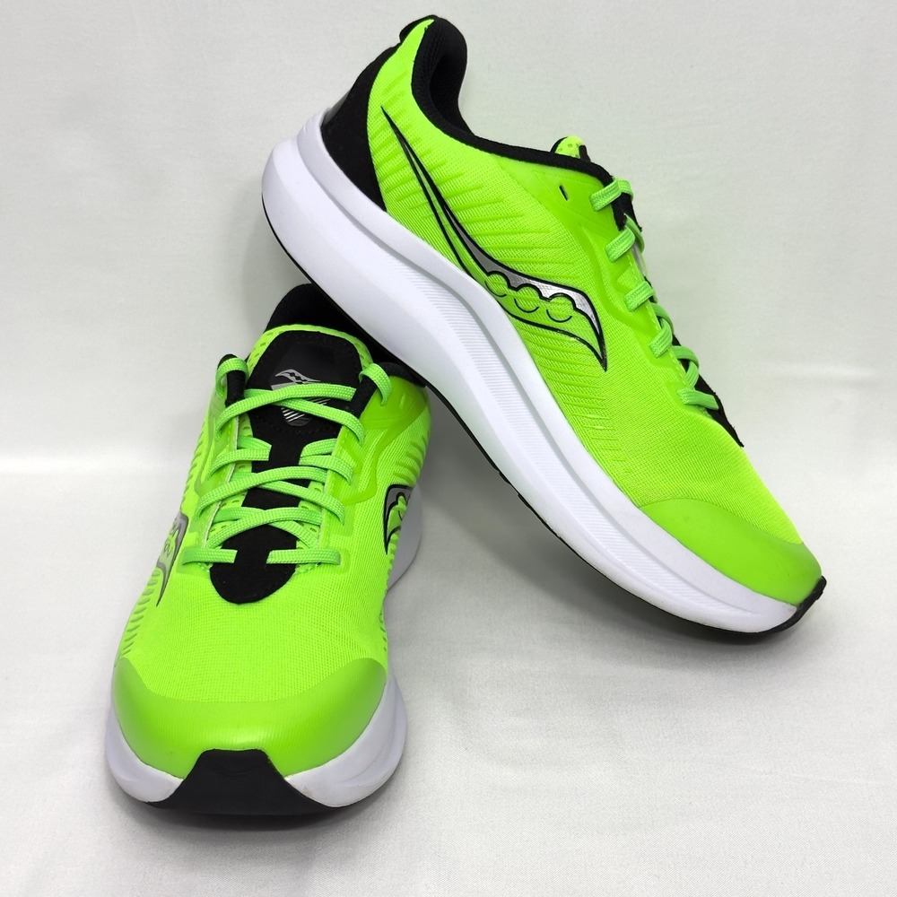 Saucony Kids Endorphin KDZ Running Shoes Neon Green Black Size Youth 6M